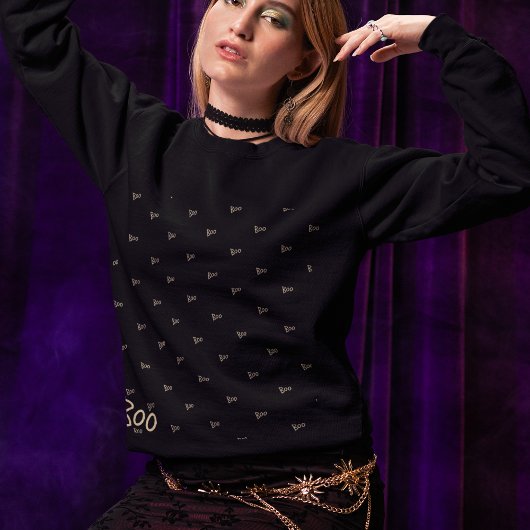 Halloween-Boottypografie Sweatshirt