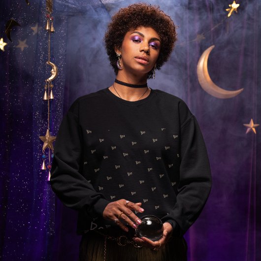 Halloween-Boottypografie Sweatshirt