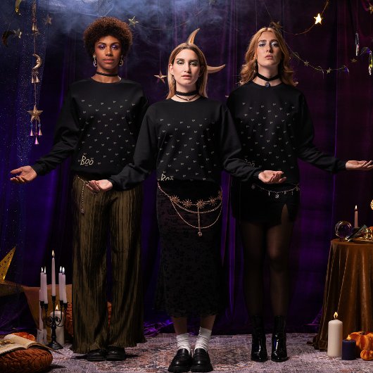 Halloween-Boottypografie Sweatshirt