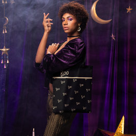 Halloween-Boottypografie Tasche