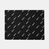 Halloween-Bootworte auf schwarz Fußmatte (Vorderseite)