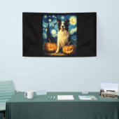 Halloween Border Collie Herbst Kürbis Banner (Messeveranstaltung)