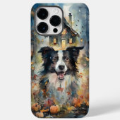 Halloween Border Collie mit Pumpkins Beängstigend Case-Mate iPhone Hülle (Rückseite)