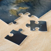 Halloween Border Collie mit Pumpkins Beängstigend Puzzle (Seite)