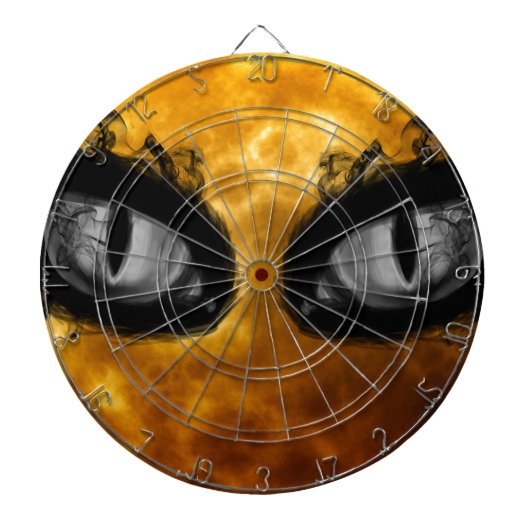Halloween-böse Blicke Dartscheibe (vorne)