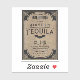 Halloween-Böse-Geister-Mitternachts-Tequila-Potion Aufkleber