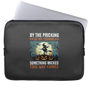 Halloween Böse Hexe Kürbis Vintage Laptopschutzhülle