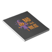 Halloween Böse und Boo Jee Vogelscheuche Grafik Notizblock (angewinkelt)