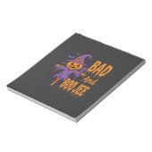 Halloween Böse und Boo Jee Vogelscheuche Grafik Notizblock (Rotiert)