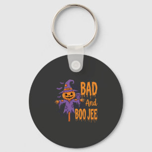 Halloween Böse und Boo Jee Vogelscheuche Grafik Schlüsselanhänger