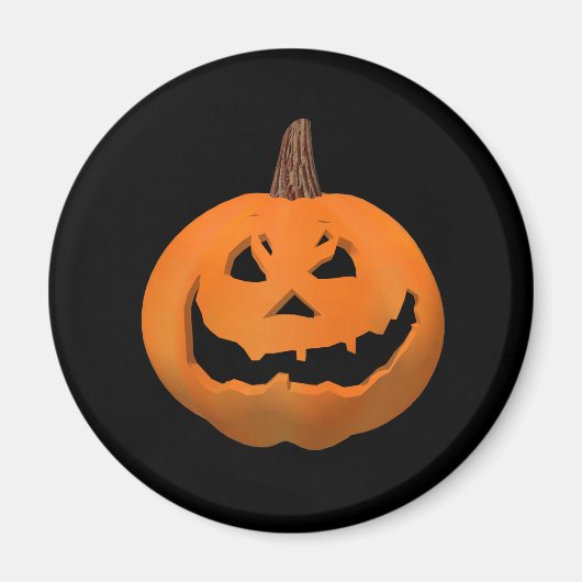 Halloween: Böser Jack-O-Lantern: Kühlschrankmagnet (Vorne)