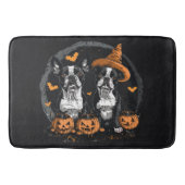 Halloween Boston Terrier Dogs Badematte (Vorderseite)