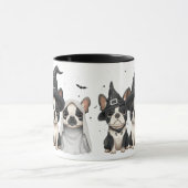 Halloween Boston Terrier Dogs Tasse (Zentrum)