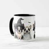 Halloween Boston Terrier Dogs Tasse (Vorderseite Links)