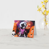Halloween - Boston Terrier - Georgien Karte (Gelbe Blume)