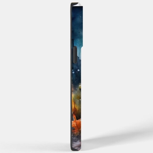 Halloween Boston Terrier mit Pumpkins Beängstigend Case-Mate iPhone Hülle (Rückseite / Rechts)