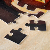 Halloween Boston Terrier mit Pumpkins Beängstigend Puzzle (Seite)