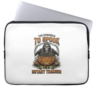 Halloween Botanik-Lehrer Vintage-Stich Kürbis Laptopschutzhülle