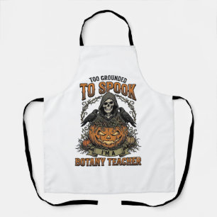 Halloween Botanik-Lehrer Vintage-Stich Kürbis Schürze