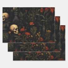 Halloween Botanisches Muster