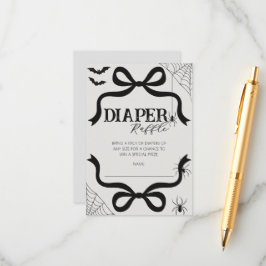 Halloween Bow Babydusche Windelwuler Begleitkarte