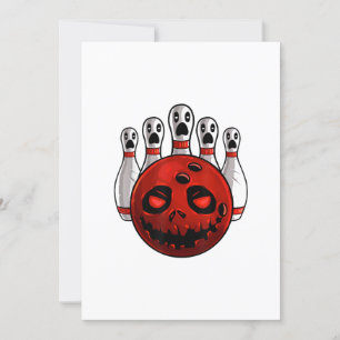 Halloween Bowling Bowler Bowlingween Pun T-Shirt Einladung