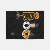 Halloween Bowling mit Hexenhühnchen-Jungs-Mädchen Fleecedecke (Vorderseite (Horizontal))