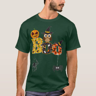 Halloween Bowling mit Hexenhühnchen-Jungs-Mädchen T-Shirt