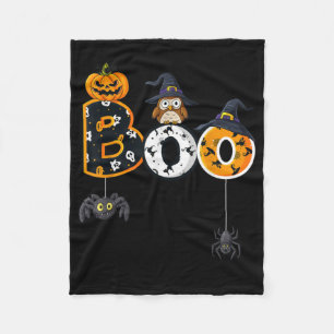 Halloween-Bowling mit Hexenhutspinnen Fleecedecke