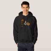 Halloween-Bowling mit Hexenhutspinnen Hoodie (Vorne ganz)