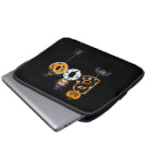 Halloween-Bowling mit Hexenhutspinnen Laptopschutzhülle (Vorne Knopf)