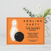 Halloween Bowling Party Einladungen (Stehend Vorderseite)