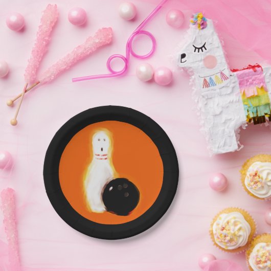 Halloween Bowling Party Pappteller (Party)