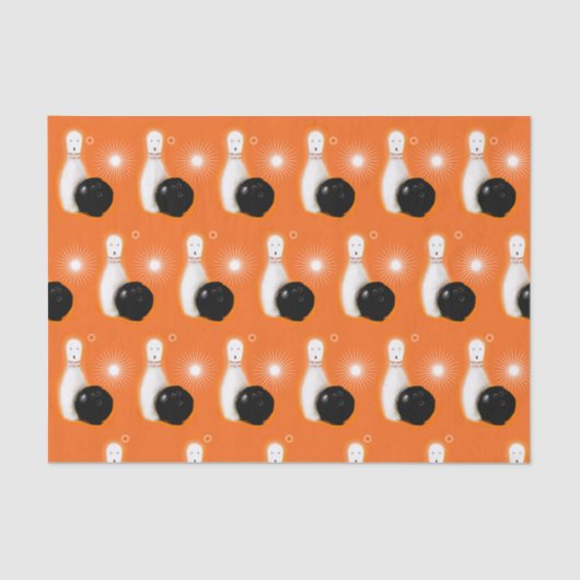 Halloween Bowling Seidenpapier (Vorderseite)