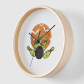 Halloween Bowling Zombie Buttone Bats Bowler Gesch Uhr (Winkel)