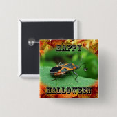 Halloween Box Elder Bug Coordinated Items Button (Vorne & Hinten)