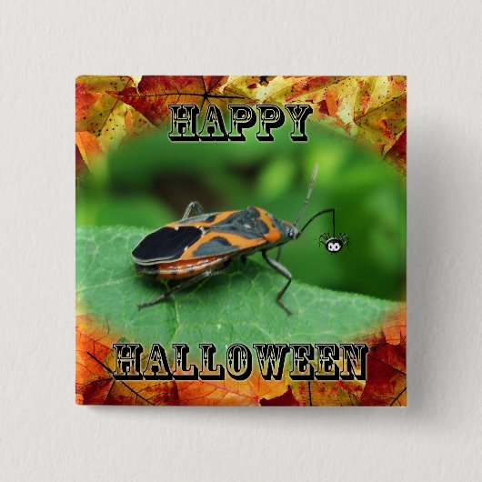 Halloween Box Elder Bug Coordinated Items Button (Vorderseite)