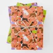 Halloween Boxer Dog Geschenkpapier Set (Beispiel)