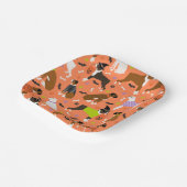 Halloween Boxer Dog Pappteller (Gewinkelt)