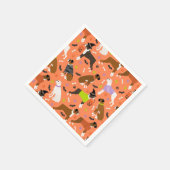 Halloween Boxer Dog Serviette (Ecke)