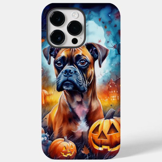Halloween Boxer mit Pumpkins Beängstigend Case-Mate iPhone Hülle (Rückseite)