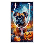 Halloween Boxer mit Pumpkins Beängstigend Kleine Geschenktüte (Vorderseite)