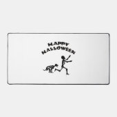 Halloween Boy and Dog Schreibtischunterlage (Vorderseite)