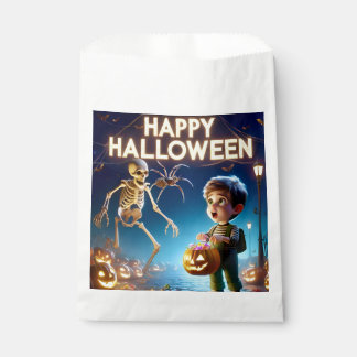 HALLOWEEN ~ Boy and Skeleton ~ Geschenktütchen