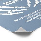 Halloween Boy Baby Dusche wie groß ist ihr Bauch Poster (Ecke)