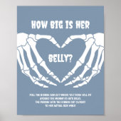 Halloween Boy Baby Dusche wie groß ist ihr Bauch Poster (Vorne)