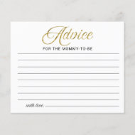 Halloween Boy Baby Shower Advisor Cards