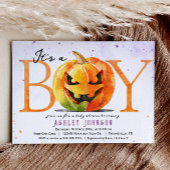 Halloween Boy Baby Shower Einladung