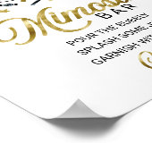 Halloween Boy Baby Shower Mimosa Bar Sign Poster (Ecke)