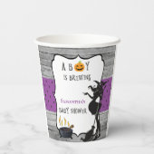 Halloween Boy brütet HexenBaby-Dusche Pappbecher (Rückseite)